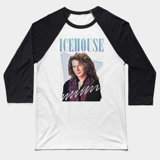 Icehouse - Vintage Look Fan Art Design Baseball T-Shirt by DankFutura